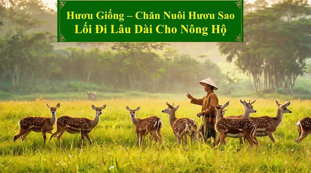 HƯƠU GIỐNG - CHĂN NUÔI HƯƠU SAO LỐI ĐI LÂU DÀI CHO NÔNG HỘ