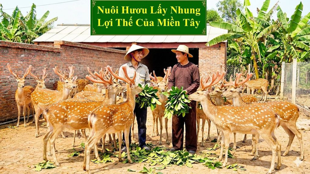 NUÔI HƯƠU LẤY NHUNG - LỢI THẾ CỦA MIỀN TÂY