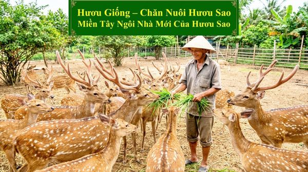 HƯƠU GIỐNG - CHĂN NUÔI HƯƠU SAO MIỀN TÂY NGÔI NHÀ MỚI CỦA HƯƠU SAO