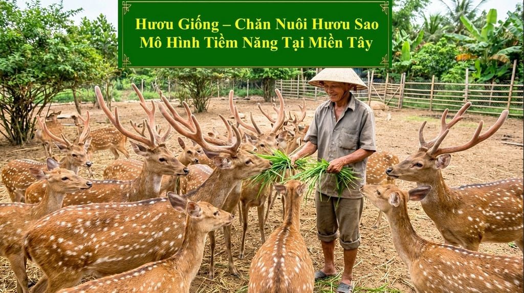 HƯƠU GIỐNG - CHĂN NUÔI HƯƠU SAO MÔ HÌNH TIỀM NĂNG TẠI MIỀN TÂY