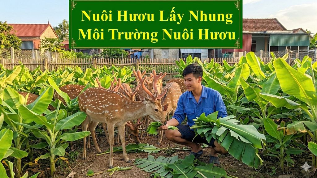 NUÔI HƯƠU LẤY NHUNG - MÔI TRƯỜNG NUÔI HƯƠU