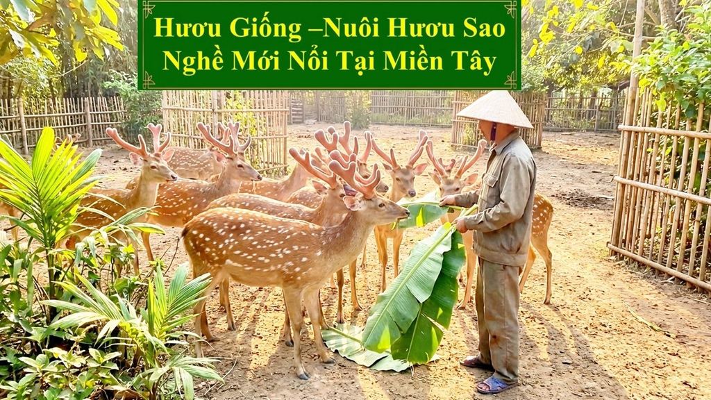 HƯƠU GIỐNG - NUÔI HƯƠU SAO NGHỀ MỚI NỔI TẠI MIỀN TÂY