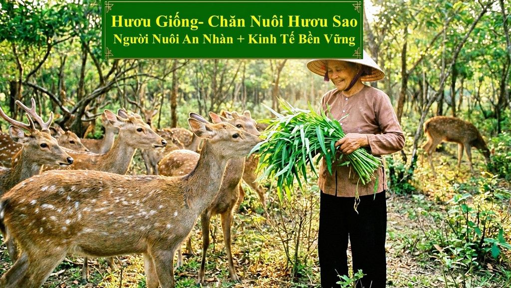 HƯƠU GIỐNG - CHĂN NUÔI HƯƠU SAO NGƯỜI NUÔI AN NHÀN + KINH TẾ BỀN VỮNG