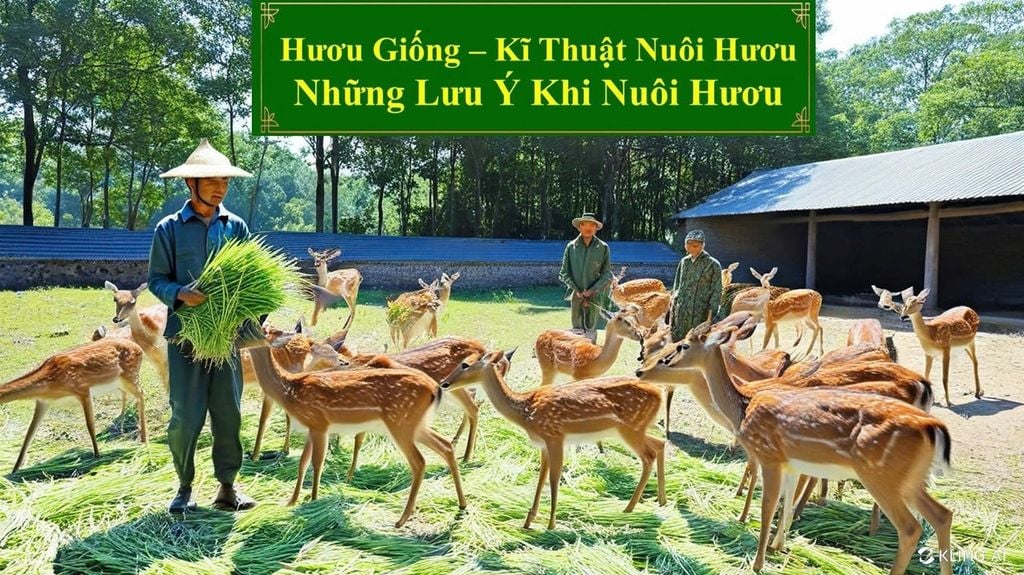 HƯƠU GIỐNG - KĨ THUẬT NUÔI HƯƠU NHỮNG LƯU Ý KHI NUÔI HƯƠU