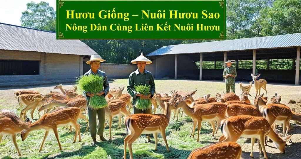 HƯƠU GIỐNG - NUÔI HƯƠU SAO NÔNG DÂN CÙNG LIÊN KẾT NUÔI HƯƠU