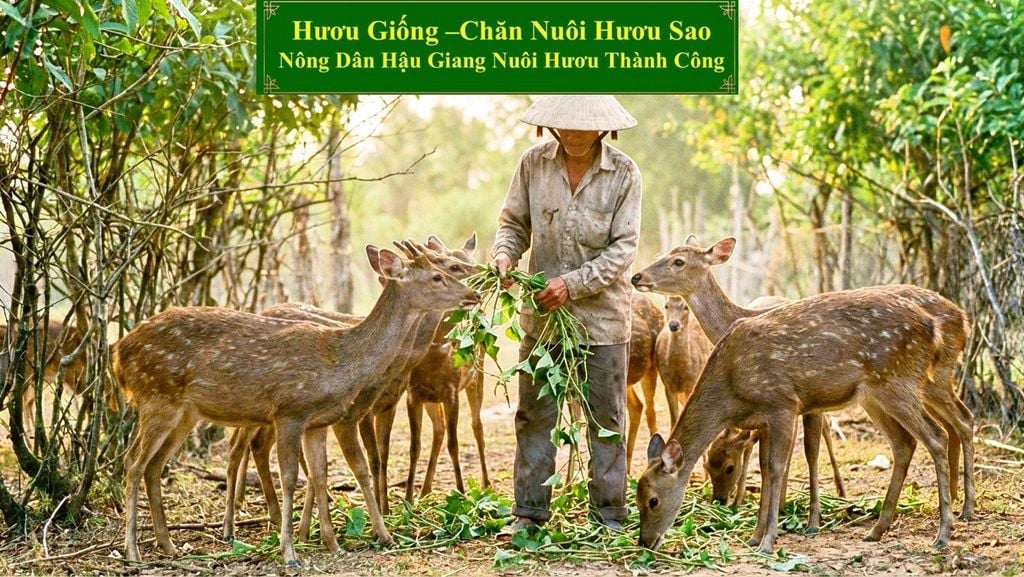 HƯƠU GIỐNG - CHĂN NUÔI HƯƠU SAO NÔNG DÂN HẬU GIANG NUÔI HƯƠU THÀNH CÔNG