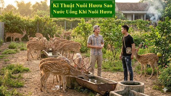 KĨ THUẬT NUÔI HƯƠU SAO - NƯỚC UỐNG KHI NUÔI HƯƠU