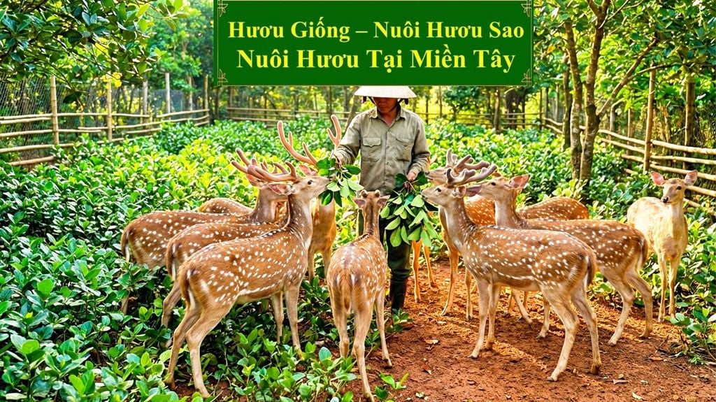 HƯƠU GIỐNG - NUÔI HƯƠU SAO NUÔI HƯƠU TẠI MIỀN TÂY