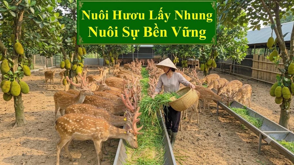 NUÔI HƯƠU LẤY NHUNG - NUÔI SỰ BỀN VỮNG