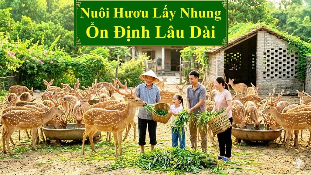 NUÔI HƯƠU LẤY NHUNG - ỔN ĐỊNH LÂU DÀI
