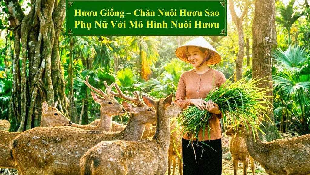 HƯƠU GIỐNG - CHĂN NUÔI HƯƠU SAO PHỤ NỮ VỚI MÔ HÌNH NUÔI HƯƠU