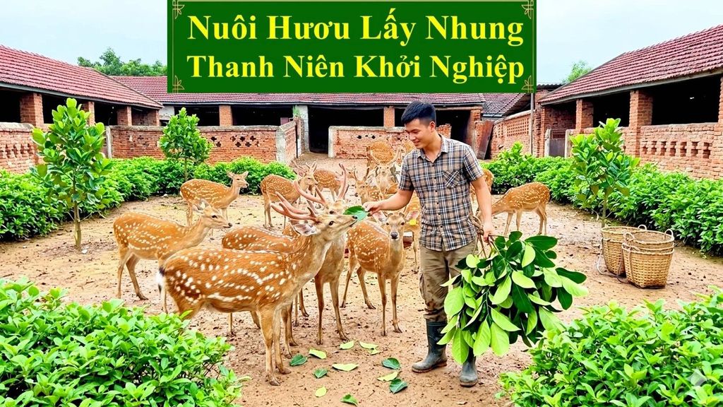 NUÔI HƯƠU LẤY NHUNG - THANH NIÊN KHỞI NGHIỆP