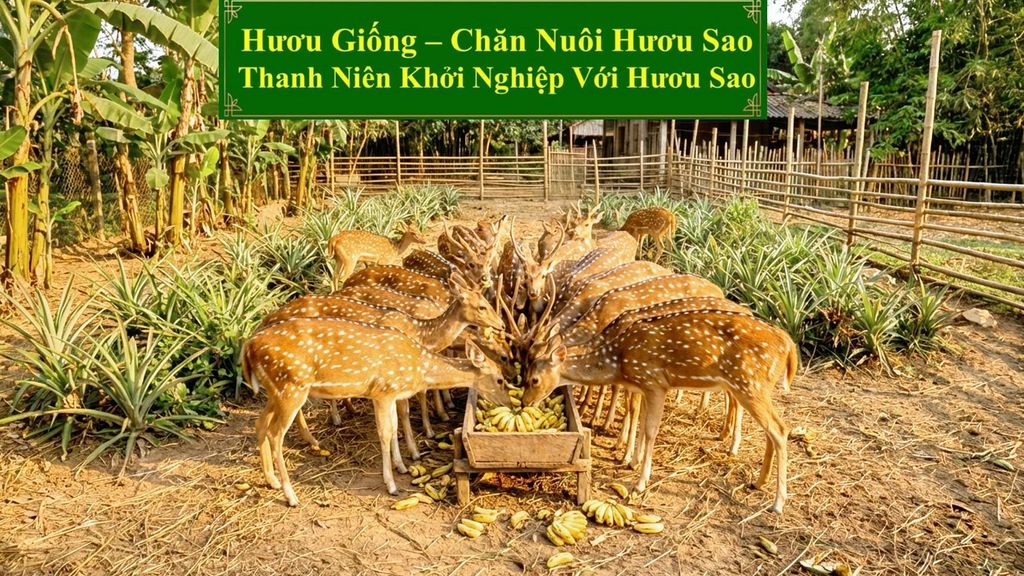 HƯƠU GIỐNG - CHĂN NUÔI HƯƠU SAO THANH NIÊN KHỞI NGHIỆP VỚI HƯƠU SAO