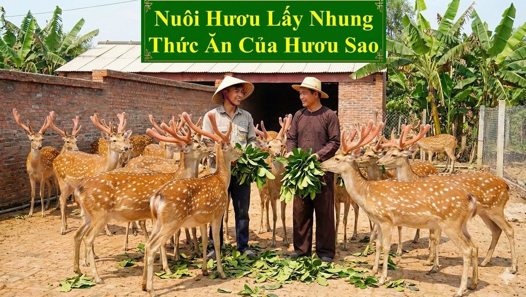 NUÔI HƯƠU LẤY NHUNG - THỨC ĂN CỦA HƯƠU SAO