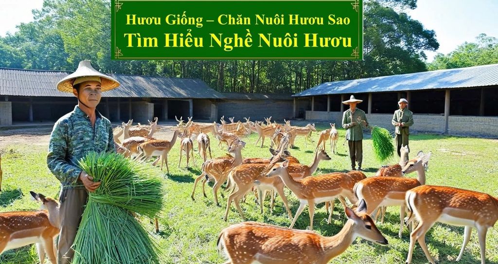 HƯƠU GIỐNG - CHĂN NUÔI HƯƠU SAO TÌM HIỂU NGHỀ NUÔI HƯƠU