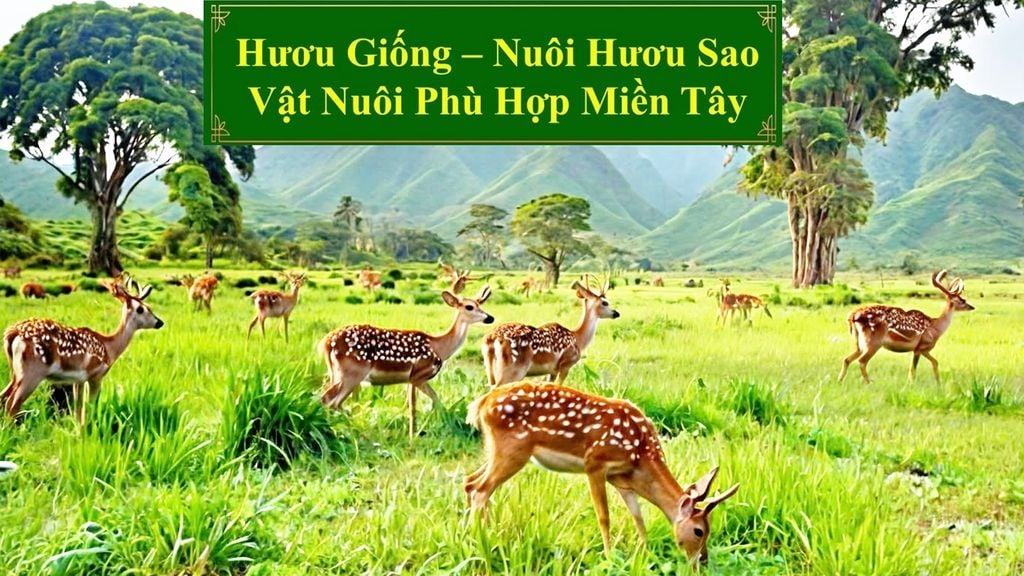 HƯƠU GIỐNG - NUÔI HƯƠU SAO VẬT NUÔI PHÙ HỢP MIỀN TÂY
