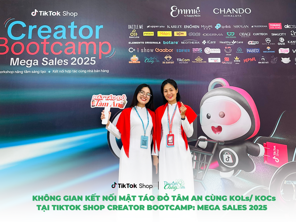 Không Gian Kết Nối Mật Táo Đỏ Tâm An Cùng KOLs/ KOCs Tại TikTok Shop Creator Bootcamp: Mega Sales 2025