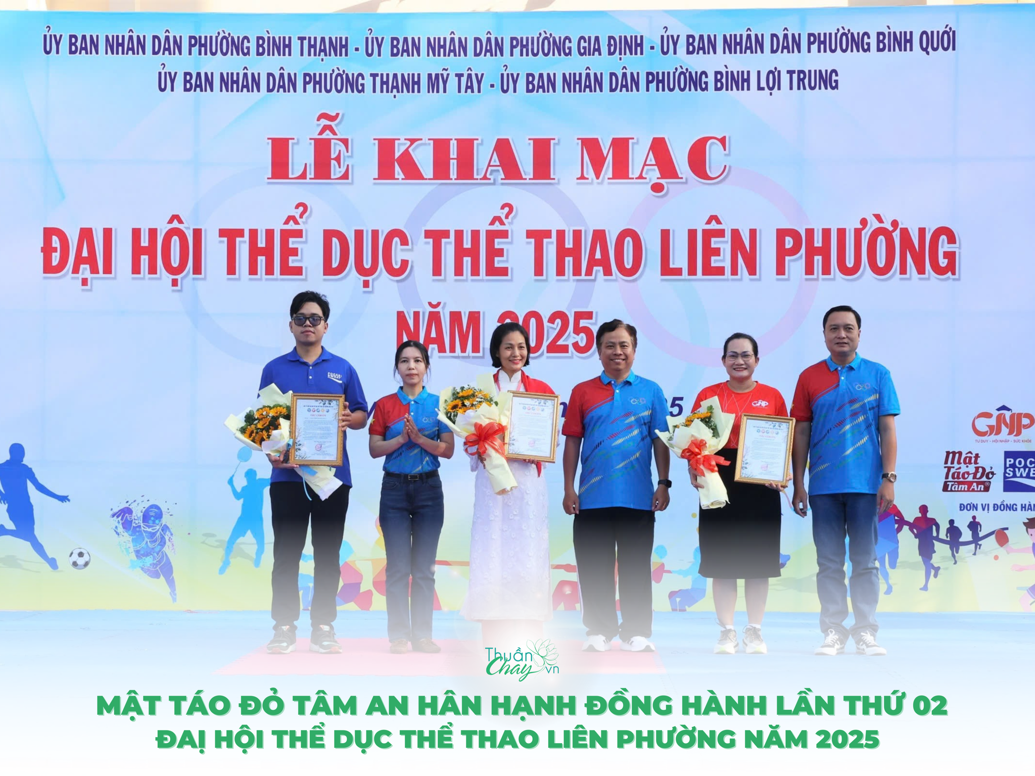 Không Khí Rực Rỡ Buổi Khai Mạc Đại Hội Thể Dục Thể Thao Liên Phường 2025 - Mật Táo Đỏ Tâm An Hân Hạnh Đồng Hành Lần Thứ 02