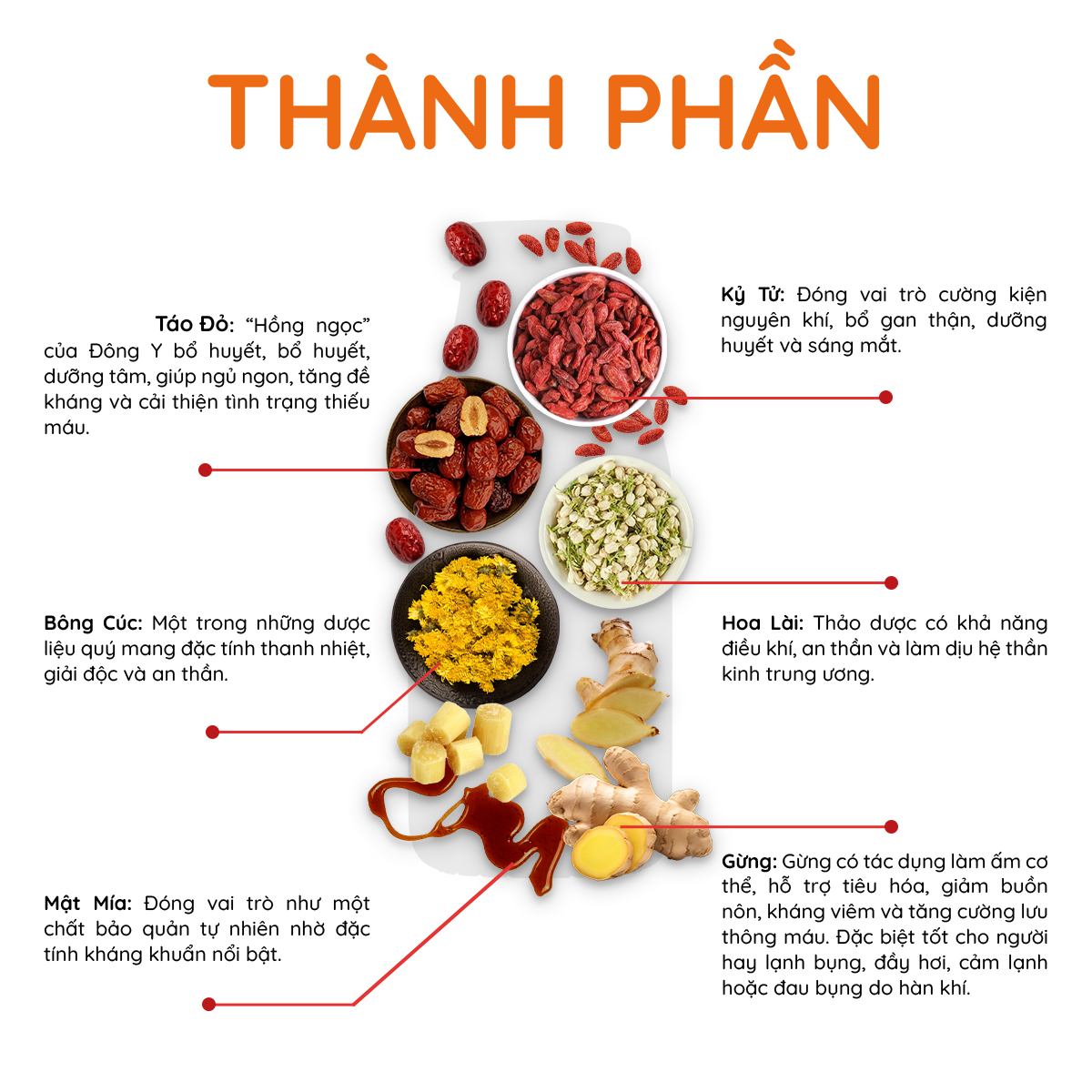 Mật Táo Đỏ Tâm An Gừng