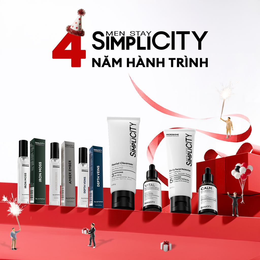 [MỪNG 4 NĂM HÀNH TRÌNH] BÙNG NỔ SIÊU SALE SINH NHẬT CÙNG MEN STAY SIMPLICITY!