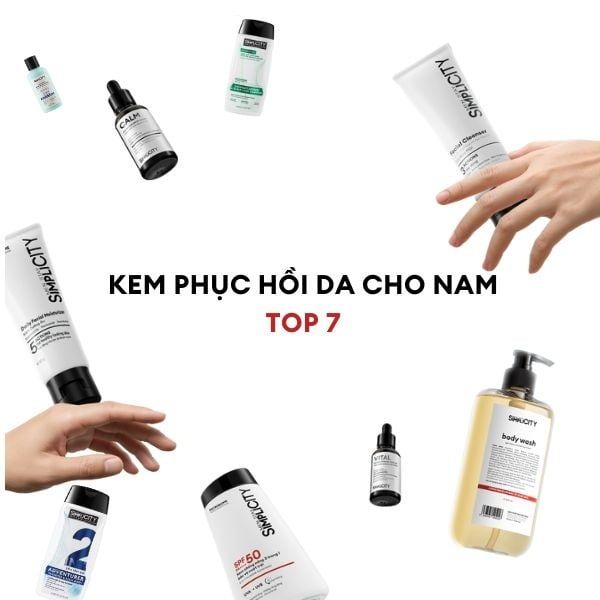 Top 7 kem phục hồi da cho da nam nhạy cảm hiệu quả