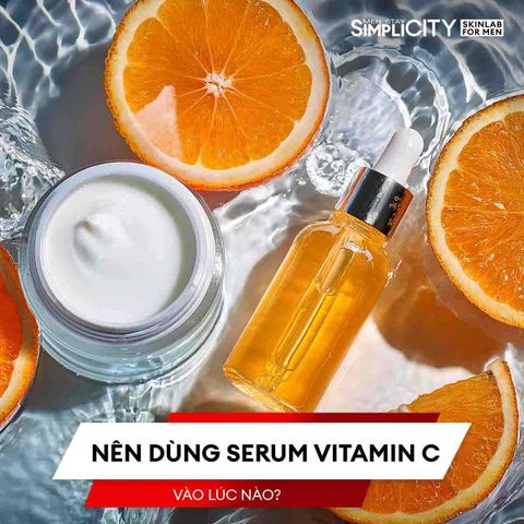 Nên dùng serum vitamin C vào lúc nào?