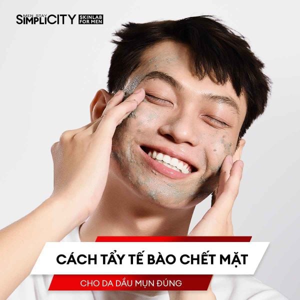 Cách tẩy tế bào chết mặt cho da dầu mụn đúng