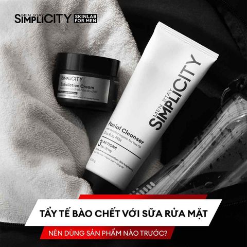 Tẩy tế bào chết trước hay sữa rửa mặt trước?