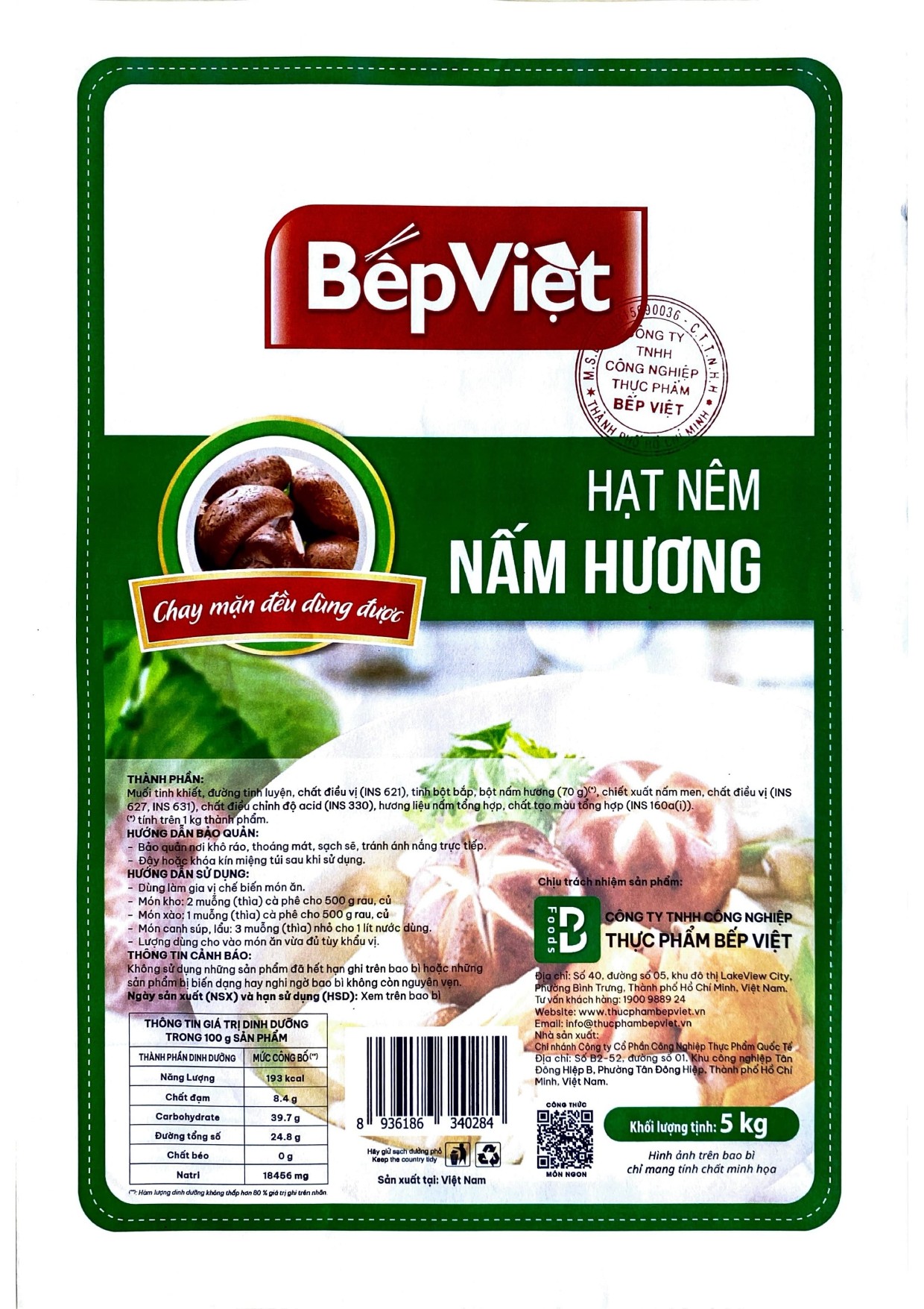 HẠT NÊM NẤM HƯƠNG BẾP VIỆT