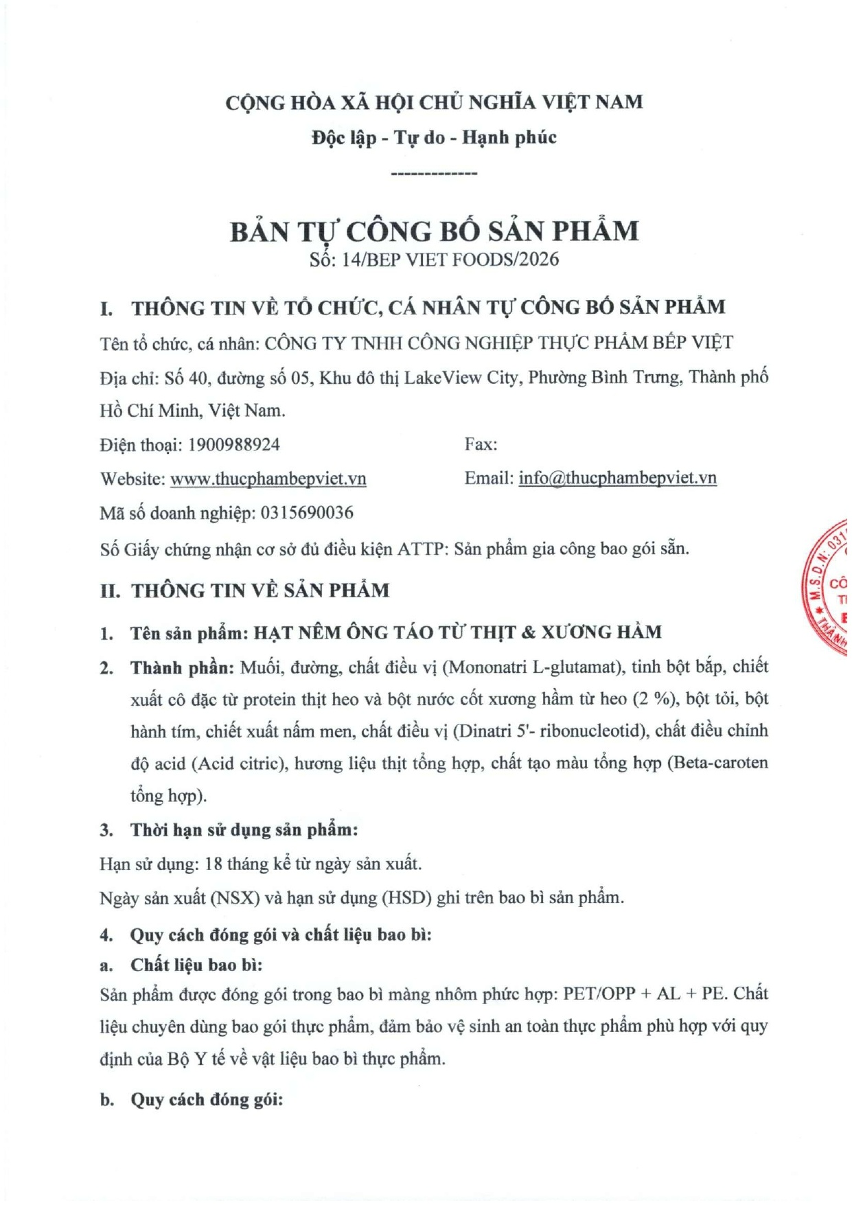 HẠT NÊM ÔNG TÁO TỪ THỊT & XƯƠNG HẦM
