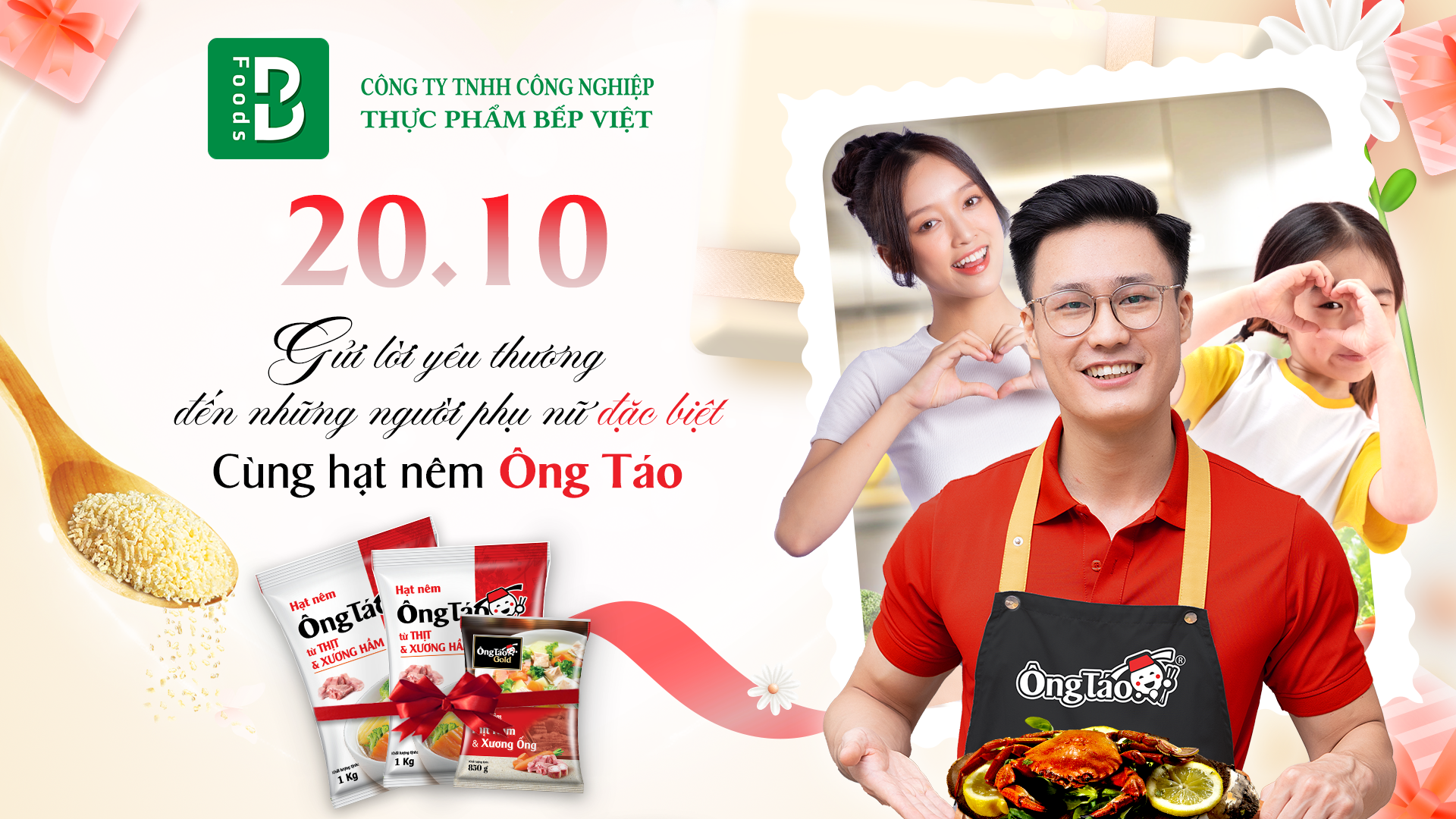 20/10 – Gửi Yêu Thương Đến Những Người Phụ Nữ Đặc Biệt Cùng Hạt Nêm Ông Táo