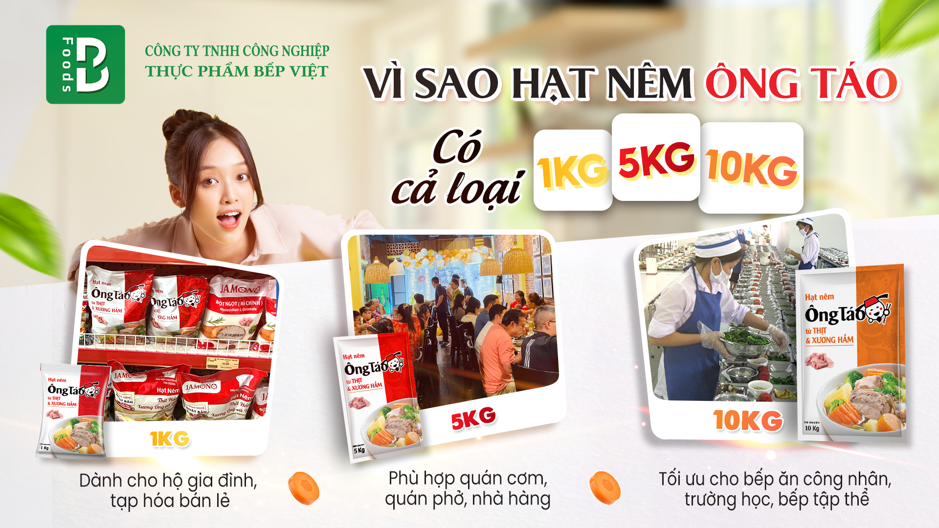 VÌ SAO HẠT NÊM ÔNG TÁO CÓ CẢ LOẠI 1KG – 5KG – 10KG?