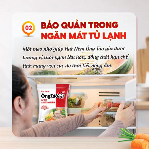 2. Bảo quản trong ngăn mát tủ lạnh