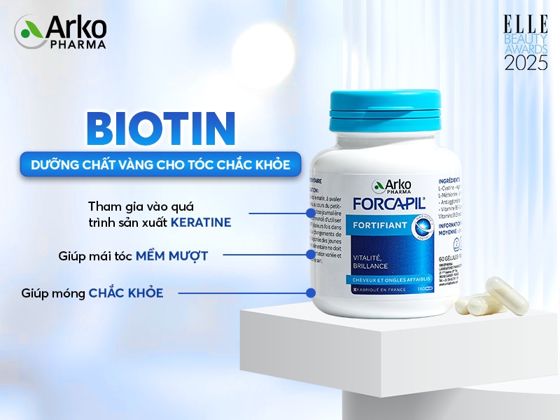Vì sao Forcapil Fortifiant là thực phẩm bổ sung chăm sóc tóc bán chạy nhất tại Pháp?