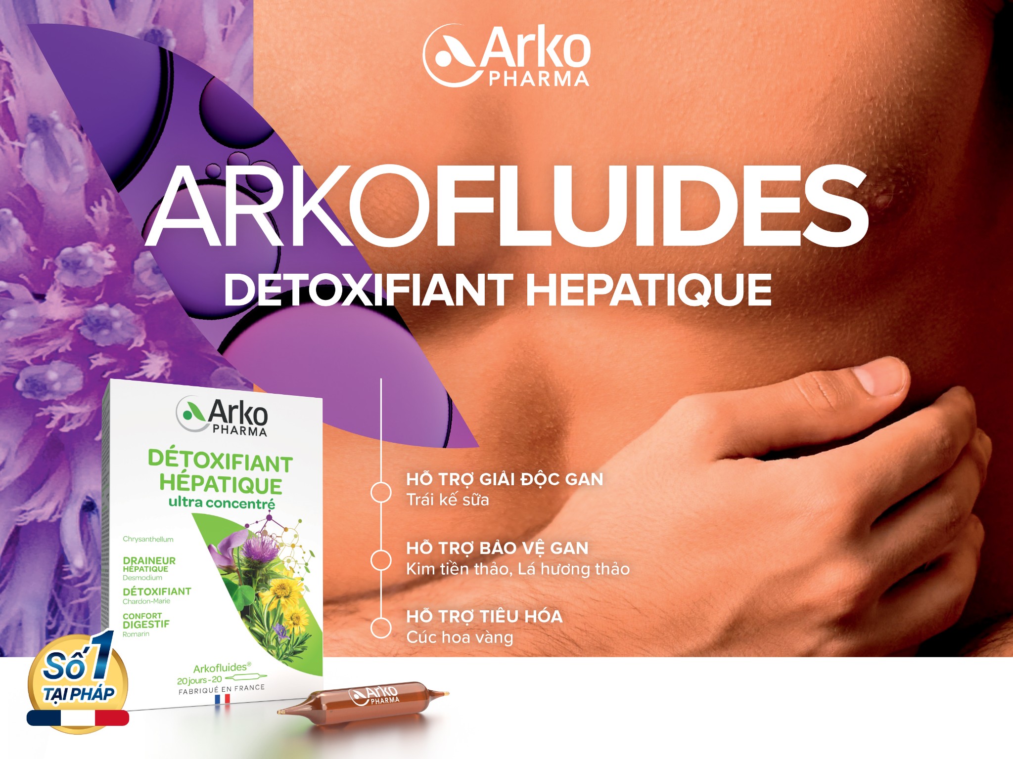 Nước uống giải độc gan Arkofluides của Arkopharma có thực sự an toàn?