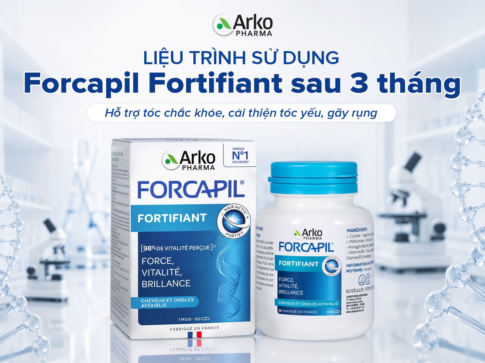 Liệu trình sử dụng Forcapil Fortifiant đúng cách, hiệu quả và an toàn