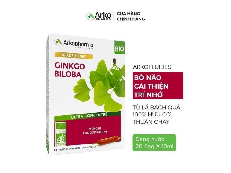 Hình ảnh Arkofluides Ginkgo Biloba tốt cho não bộ