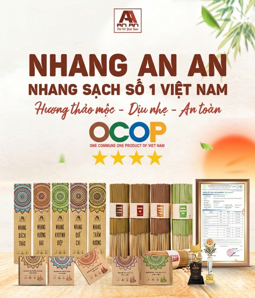NHANG AN AN CHÍNH THỨC ĐẠT CHỨNG NHẬN OCOP 4 SAO