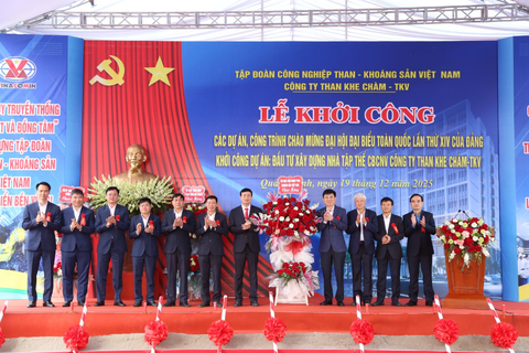 TKV khởi công 02 dự án trọng điểm chào mừng Đại hội Đảng toàn quốc lần thứ XIV