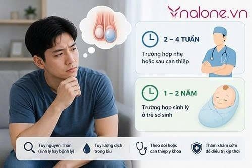 Nam giới bị tràn dịch màng tinh hoàn bao lâu thì khỏi?