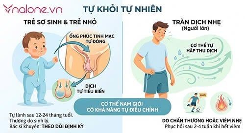 Nam giới bị tràn dịch màng tinh hoàn bao lâu thì khỏi?