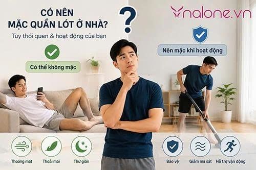 Nam giới có nên mặc quần lót ở nhà không?