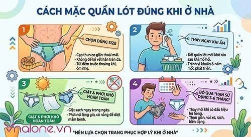 Nam giới có nên mặc quần lót ở nhà không?