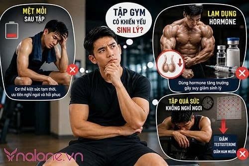 Tập gym có bị yếu sinh lý không?