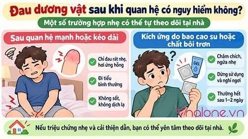 Giải đáp: Đau dương vật sau khi quan hệ có nguy hiểm không?