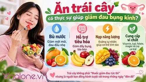 Tới tháng bị đau bụng kinh nên ăn trái cây gì?