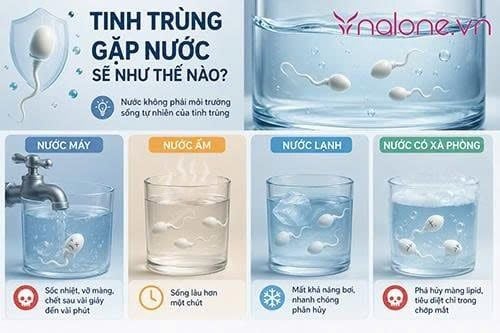Tinh trùng rửa bằng nước có sạch không?