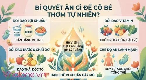 Ăn gì để cô bé có mùi thơm tự nhiên?