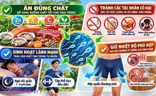 Cách tăng số lượng tinh trùng trong mỗi lần xuất tinh
