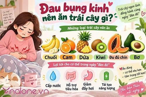 Tới tháng bị đau bụng kinh nên ăn trái cây gì?